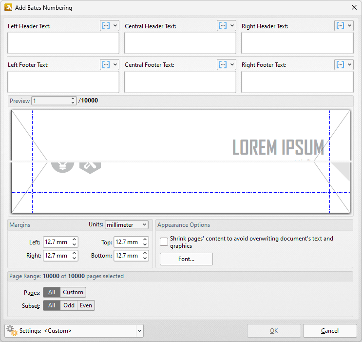 add.bates.numbering.dialog.box