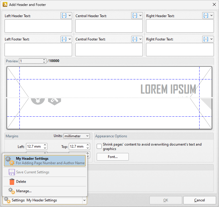 add.header.footer.settings.dropdown