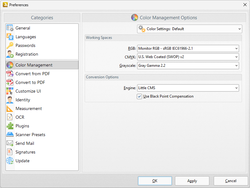 color.management.preferences.dialog.box