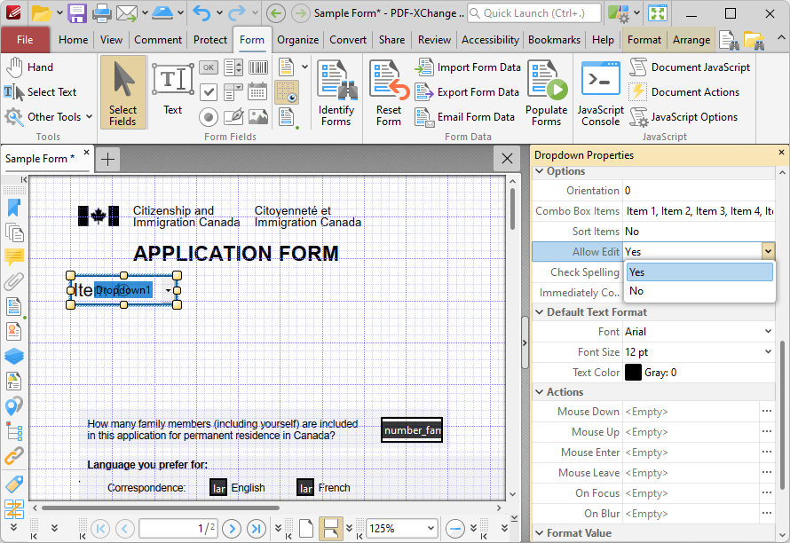 dropdown.allow.edit.ribbon