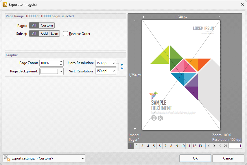 export.to.images.dialog.box