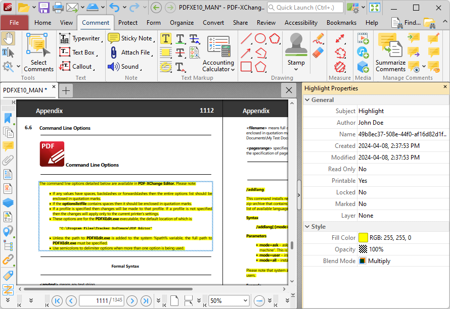 highlight.tool.properties.pane