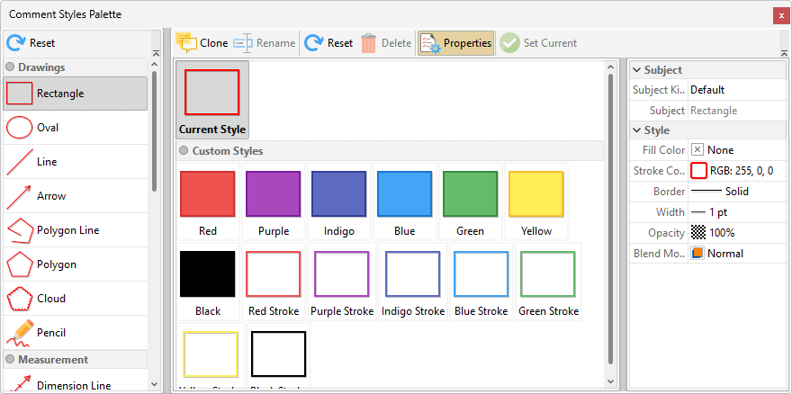new.comment.styles.palette