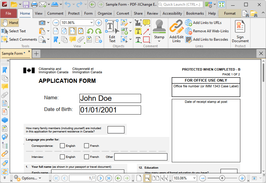 sample.text.boxes.ribbon