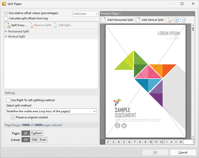 split.pages.dialog.box