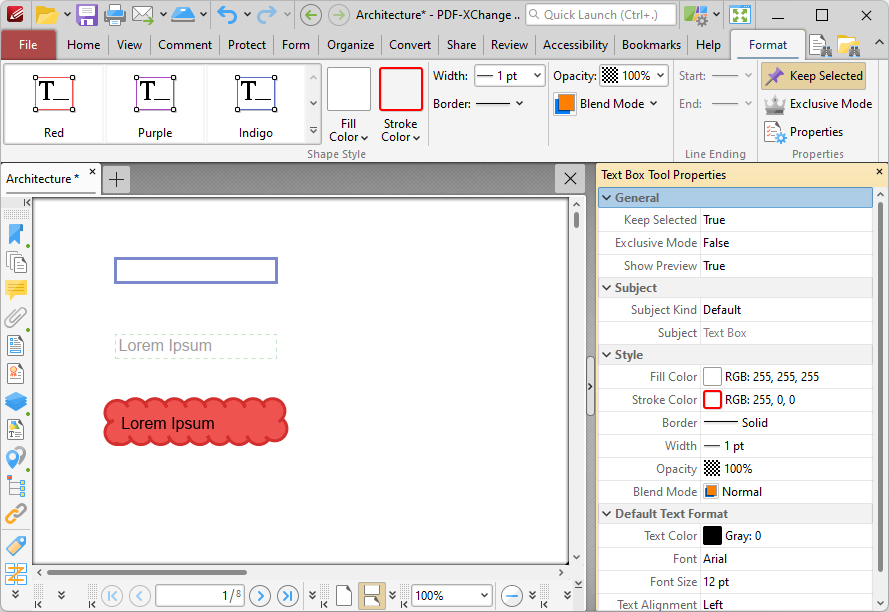 text.box.tool.format.tab.ribbon