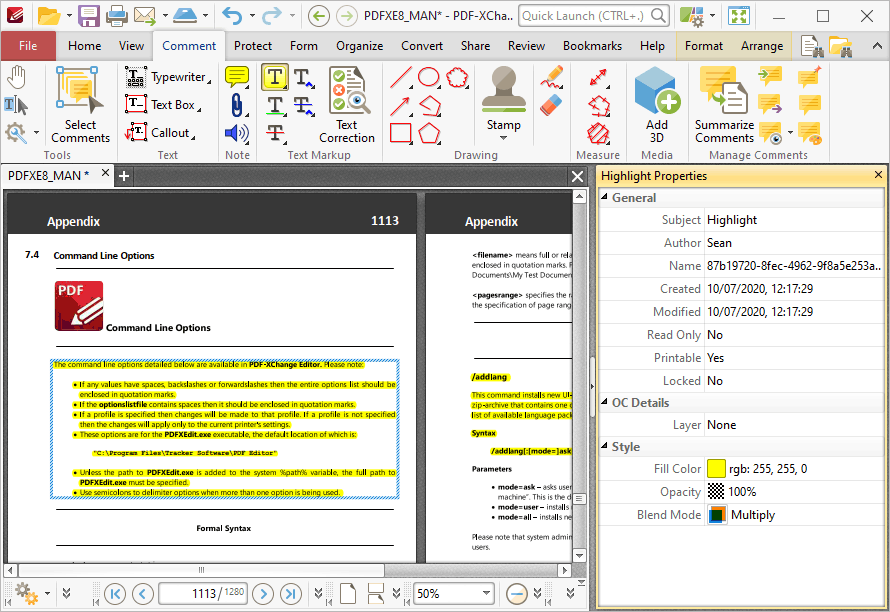 highlight.tool.properties.pane