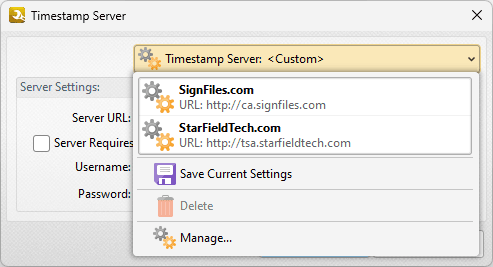 timestamp.server.dropdown.menu